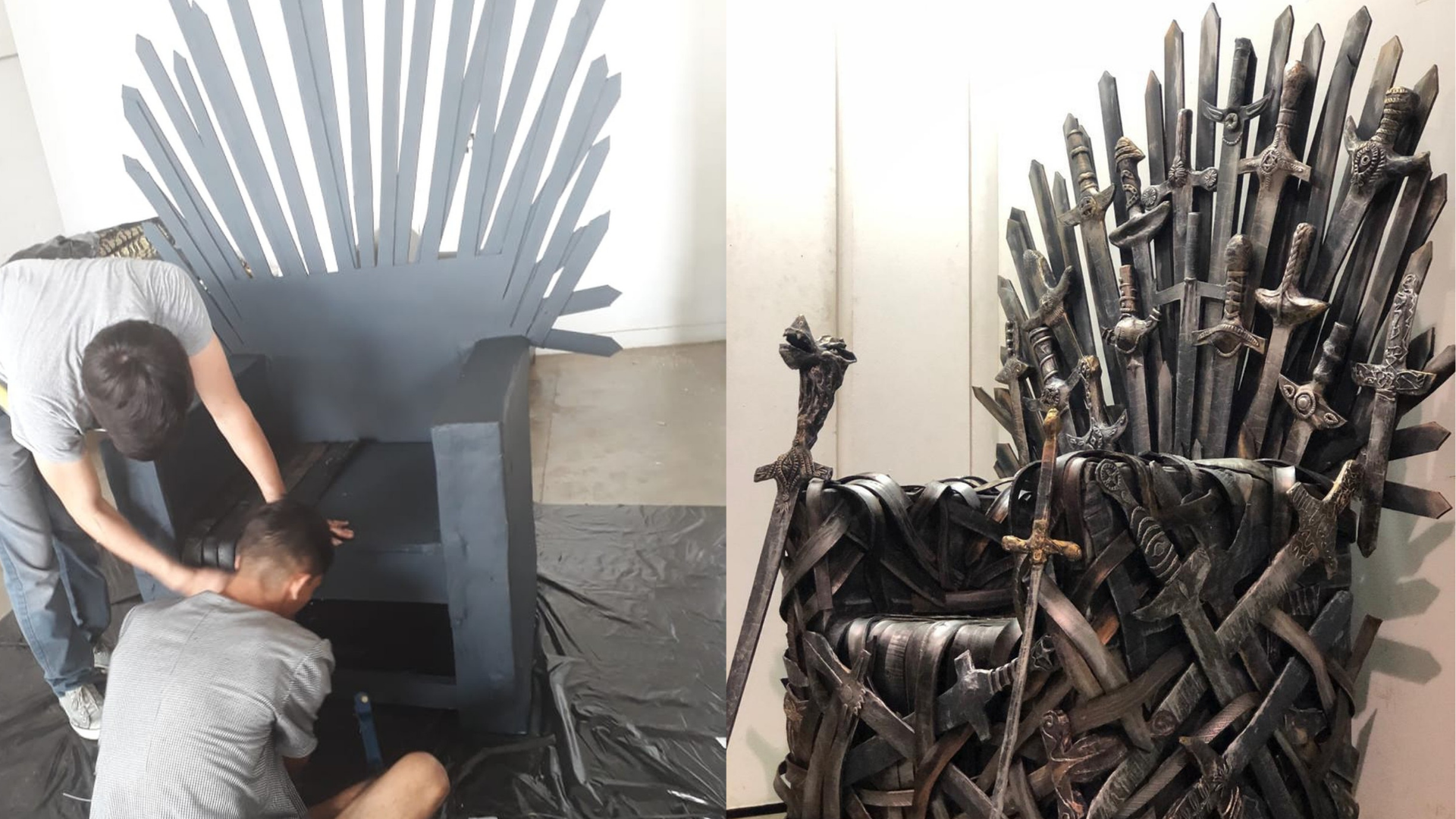 Estudantes Fazem Reproducao De Papelao De Trono De Game Of Thrones Estudantes Fazem Reproducao De Papelao De Trono De Game Of Thrones