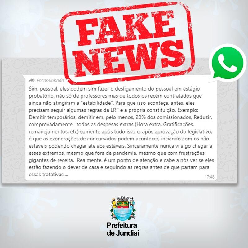 Fake News: Prefeitura não está propondo redução de salário de servidores