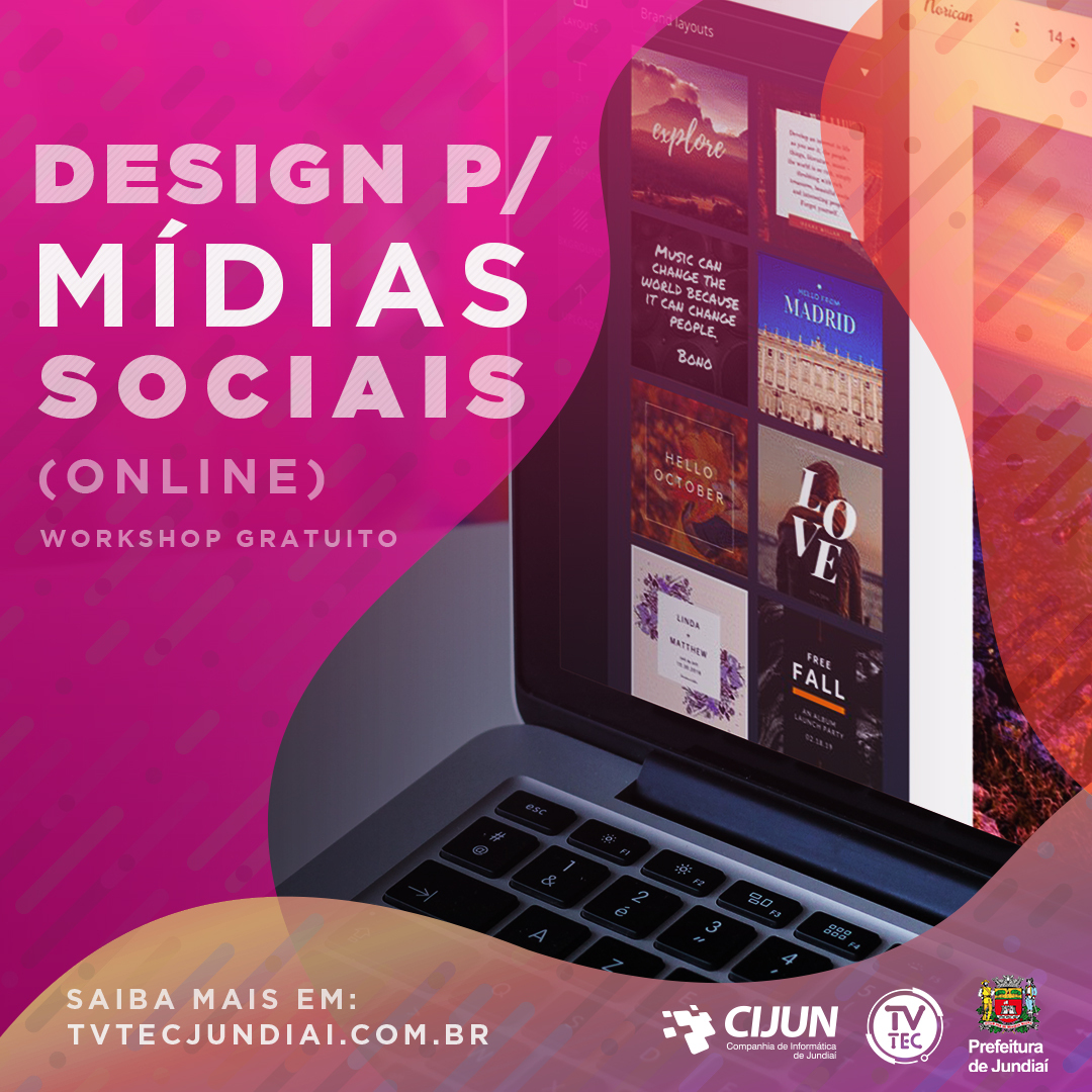 Design Para Mídias Sociais Online Tvtec Jundiaí 4160